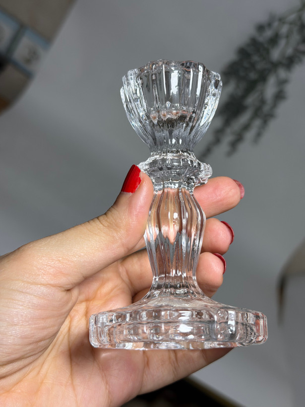 جا شمعی کریستال دکوری