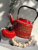 کتری لعابی مراکشی طرح سنتی ۲/۵ لیتری