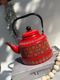 کتری لعابی مراکشی طرح سنتی ۲/۵ لیتری